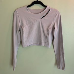 lululemon Pink Longsleeve Crop